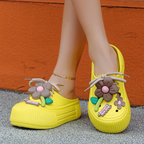 Auralie - Breathable Floral Decor Slippers