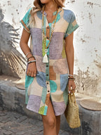 Lucille - Elegant Geometric Dress