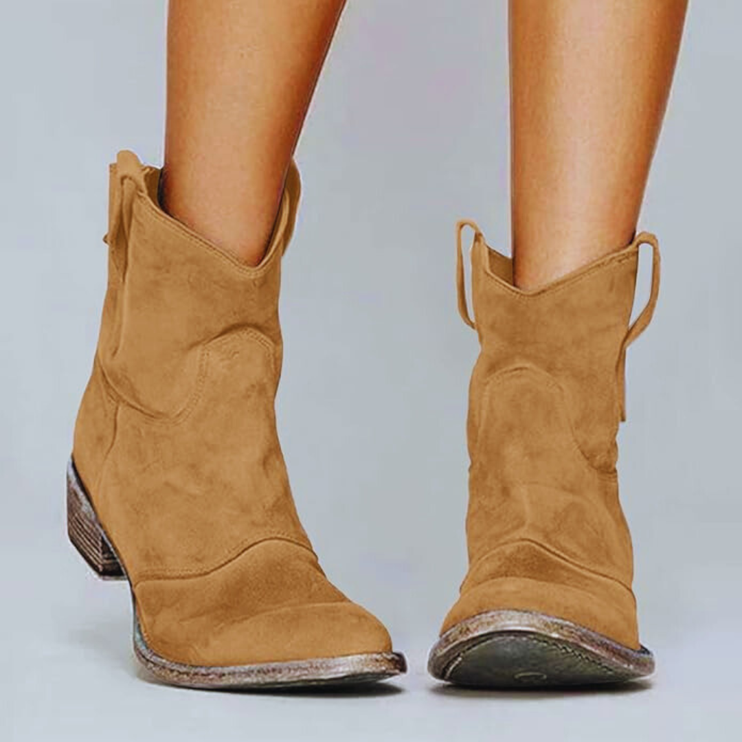 Evi - Vintage Cowboy Ankle Boots