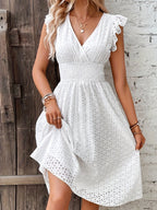 Darianne - Elegant Wrap Dress with Gathered Waist for a Spring and Summer Look