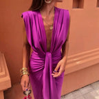 Liya - Modern Elegance Pleated Dress