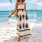 Kaelis - Women's Sleeveless Summer Dresses with Eye-catching Print