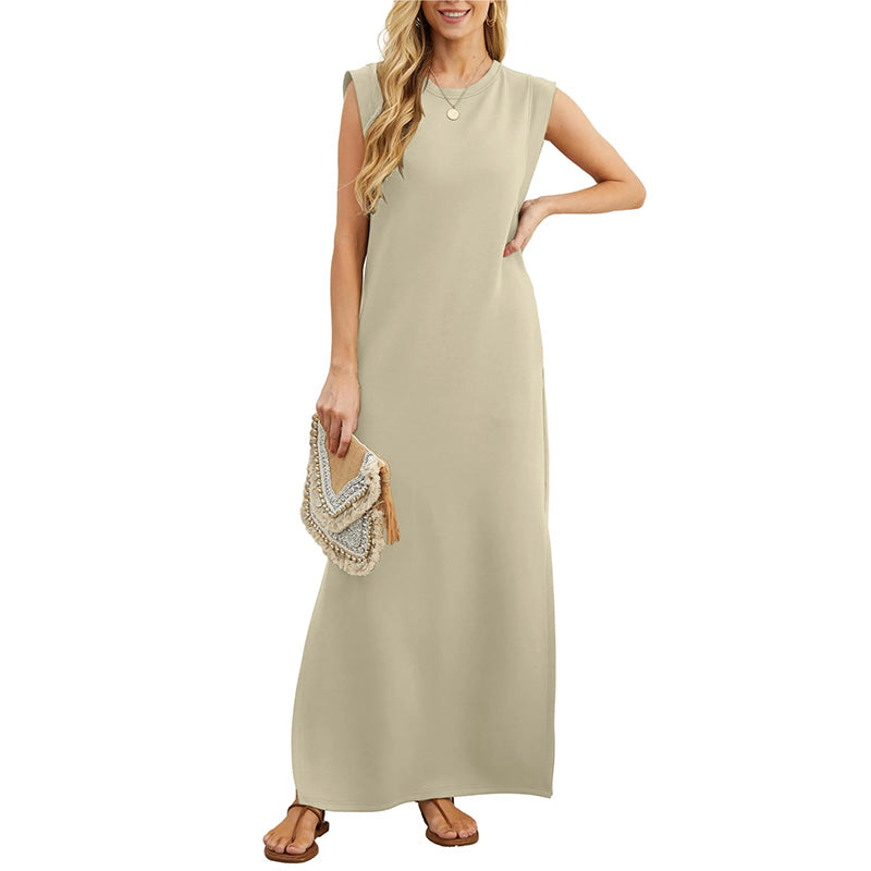 Soline - Sleeveless Summer Long Dress