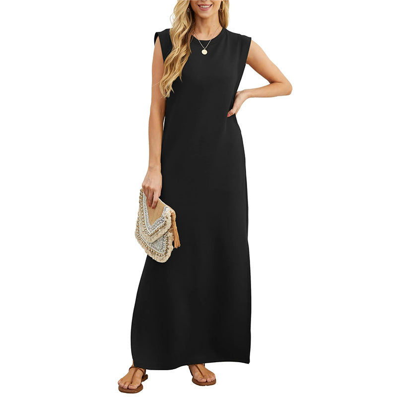 Soline - Sleeveless Summer Long Dress